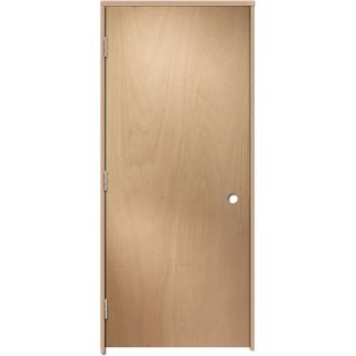 ReliaBilt Prehung Hollow Core Flush Lauan Interior Door (Common 36 in x 80 in; Actual 37.5 in x 81.25 in)