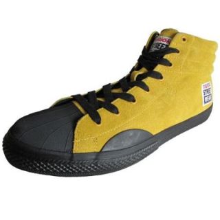 Vision Street Wear Mens Suede Hi Retro Fashion Skate Shoe,Mustard/Black,US 13