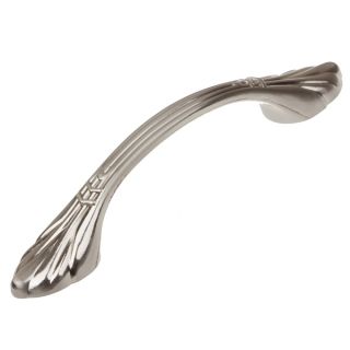 GlideRite 3 inch Satin Nickel Deco Leaf Cabinet Pulls (Pack of 10 or
