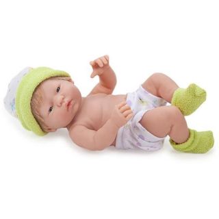 Berenguer Boutique Mini La Newborn Doll with Hair, Green Outfit