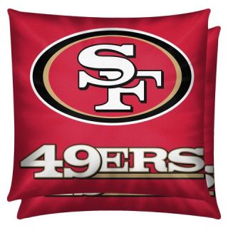 NFL 2 Pack Pillow 49ers   Multicolor (14x14)