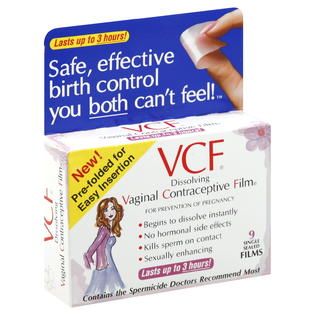 Apothecus Vaginal Contraceptive Film, Dissolving, 9 films   Health