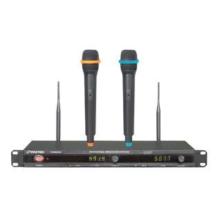 Pyle  Professional UHF Wireless Microphone System With 2 Microphones