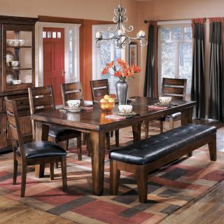 Signature Design by Ashley Larchmont Dark Brown Dining Room Table