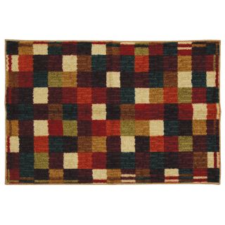Mohawk Home Vibrant Checkerboard Multicolor Rectangular Indoor Tufted Throw Rug (Common 2 x 4; Actual 30 in W x 46 in L x 0.5 ft Dia)