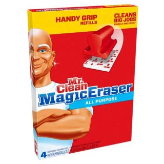 Mr. Clean Magic Eraser Handy Grip Household Cleaning Pads Refills 4 ct