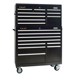 Viper Tool Storage  41 9 Drawer 18G Steel Rolling Cabinet, Black