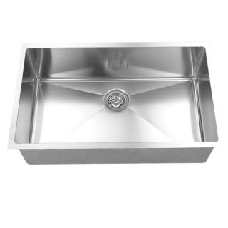 BOANN Handmade Single Bowl Undermount 304 Stainless Steel Kitchen Sink