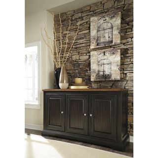 Signature Design by Ashley Shardinelle Two tone Brown Dining Room