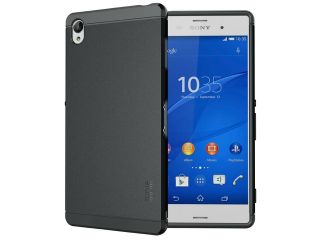 TUDIA Ultra Slim LITE TPU Bumper Protective Case for Sony Xperia Z3 (Not Compatible with Verizon Xperia Z3v) (Black)