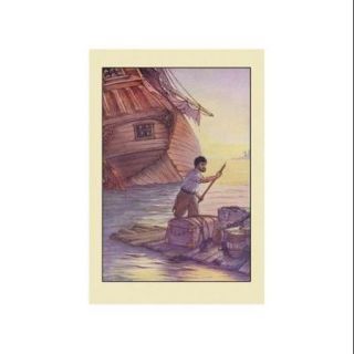 Robinson Crusoe With This Cargo I Put To Sea. Print (Black Framed Poster Print 20x30)