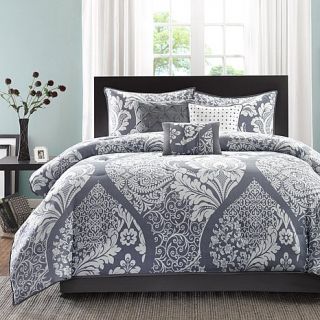 Madison Park Vienna Gray Comforter Set   Queen   7903367