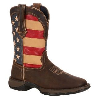 Durango® Womens Flag Lady Rebel Boots   Brown/Union Flag