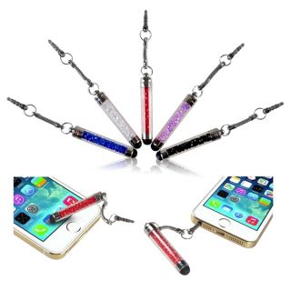 INSTEN Universal Crystal Mini Stylus with Dust Cap for Apple iPhone 4S