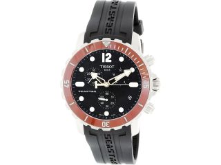 Tissot Men's Seastar T066.417.17.057.01 Black Silicone Swiss Quartz Watch