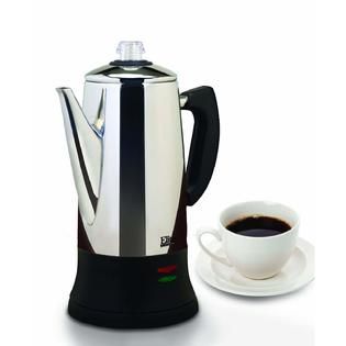 Elite Platinum 12 Cup Percolator EC 120  Stainless Steel / Black