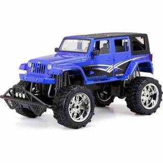New Bright 18 Radio Control Full Function 9.6V 4 Door Jeep (Blue, Red, Gray) & Open Back 4 Door Jeep (Red, Yellow, Green)
