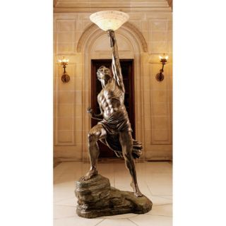 Design Toscano Prometheus Sculptural Floor Lamp