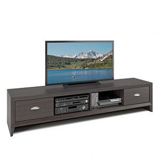 CorLiving Lakewood Extra Wide TV Bench in Modern Wenge Finish, for TVs