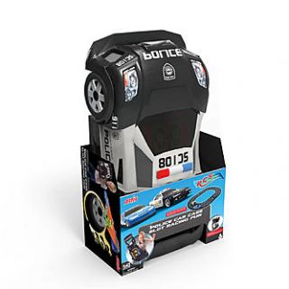 Artin 143 Scale Police Car Case Slot Racing Set   Toys & Games