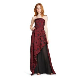 Womens Strapless Gown Marsala   ABS Collection