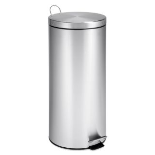 Stainless Steel 30 literStep Trash Can with Bucket
