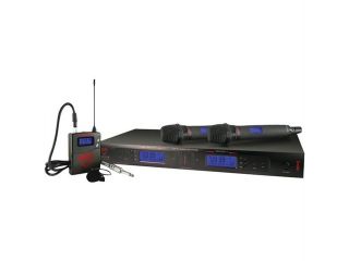 AZDEN 200 ULT Dual Channel On Camera UHF Wireless Microphone System