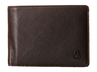 Nixon Pass Bi Fold ID Wallet Brown