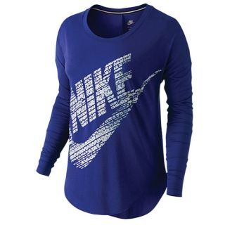 Nike Signal Long Sleeved T Shirt   Womens   Casual   Clothing   Sport Fuchsia/Mulberry