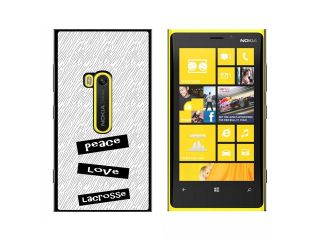 Peace Love Lacrosse   Snap On Hard Protective Case for Nokia Lumia 920