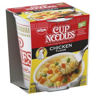 Nissin  Cup Noodles Soup, Ramen Noodle, Chicken Flavor, 2.25 oz (64 g)