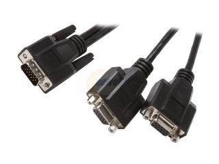 TRIPP LITE 1 ft. SXGA/UXGA Hi Res Splitter Cable   HD15M to 2 x HD15F P516 001 HR