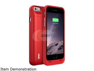 Open Box UNU DX 06 3000 RED iPhone 6 Battery Case ( 4.7 Inches) [Metallic Red]   MFI Apple Certified 3000mAh External Protective iPhone 6 Charging Case