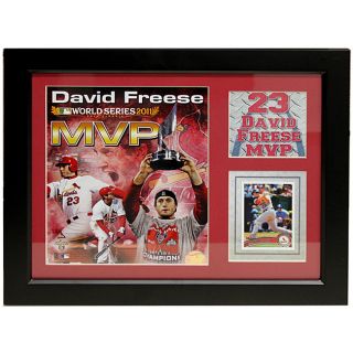 St. Louis Cardinals 2011 World Series MVP David Freese Deluxe Stat