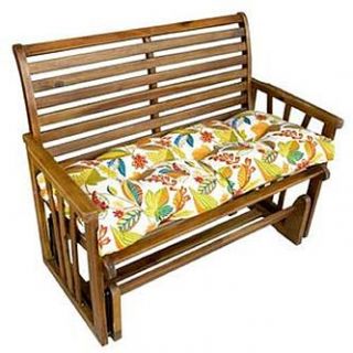 Greendale Home Fashions 44 inch Outdoor Swing/Bench Cushion, Skyworks