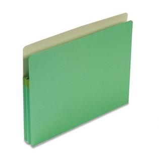 Smead 1 3/4 Expansion Tab File Pocket, Letter, Green   Office