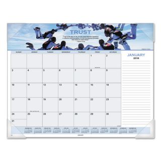 AT A GLANCE 2016 Motivational Panoramic Desk Pad   17479987