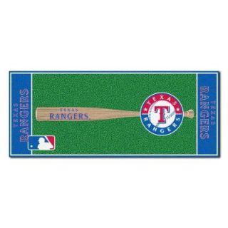 FANMATS Texas Rangers 2 ft. 6 in. x 6 ft. Baseball Rug Runner Rug 11094