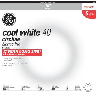 GE 40 Watt 4,100K Cool White Circline Fluorescent Tube Light Bulb (Common 16 in; Actual 16 in)