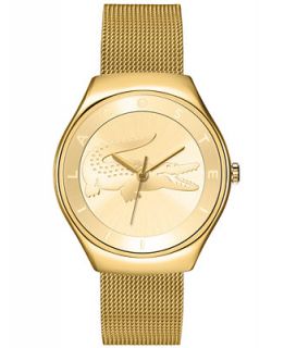 Lacoste Watch, Womens Valencia Gold Ion Plated Stainless Steel Mesh