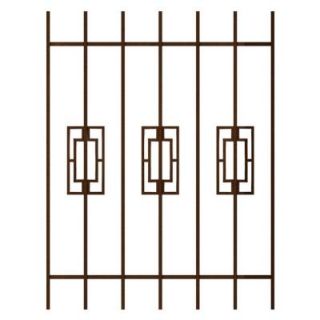 Unique Home Designs Modern Trifecta 36 in. x 48 in. Copper 7 Bar Window Guard DISCONTINUED SWG0330COP3648