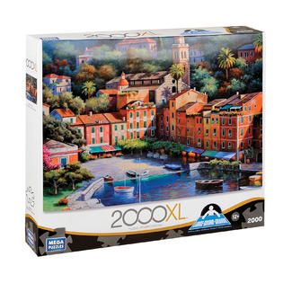 Mega Bloks Mega Puzzles 2000 Deluxe™ Puzzle   Italian Village Harbor