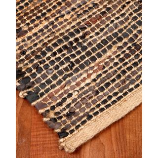 Natural Area Rugs Cosmo Leather Hand Loomed Area Rug