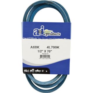 A & I Products Blue Kevlar V-Belt with Kevlar Cord —  71in. x 1/2in, Model# A69K/4L710K  Belts   Pulleys