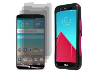 Infuse Protector Hard Shell Stand Cover Case For LG G4 x 3 LCD Film