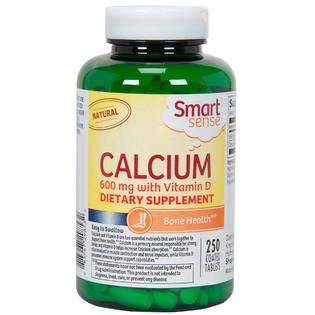 Smart Sense Calcium 600 mg with Vitamin D 800 IU 250 Ct.   Health