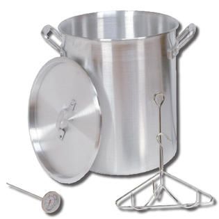 King Kooker®  26 Qt. Aluminum Turkey Pot with Lid, Lifting Rack, and