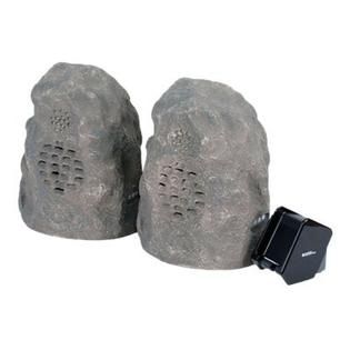 C2G  Granite Wireless Rock Speaker Bundle with Dual Power Transmitter