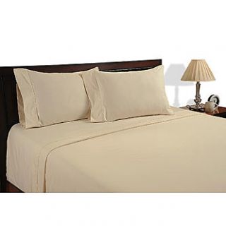 Color Sense Beige 400 Thread Count Egyptian Cotton Velvet Touch Sheet