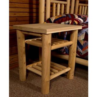 Rustic Log Adirondack Nightstand Table  ™ Shopping   Great